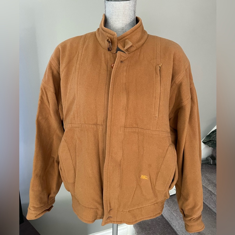 Mens Burberrys wool bomber jacket L